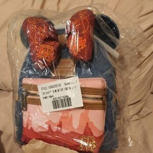 Disneyland Minnie Mouse Main Attraction Big Thunder Mountain Loungefly Backpack